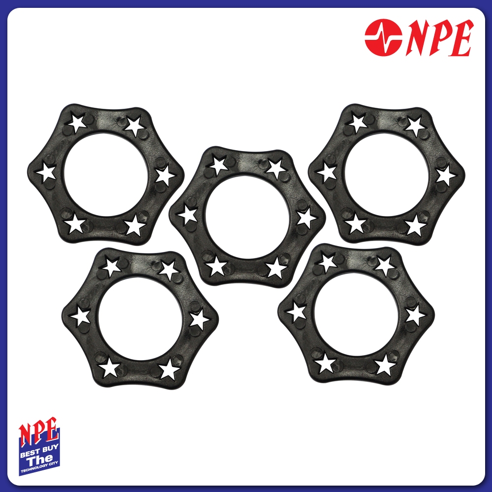 NPE ห่วงกันกลิ้งสำหรับไมโครโฟนสีดำ A1B (5อัน/แพ๊ก) NPE (สำหรับไมค์สาย)