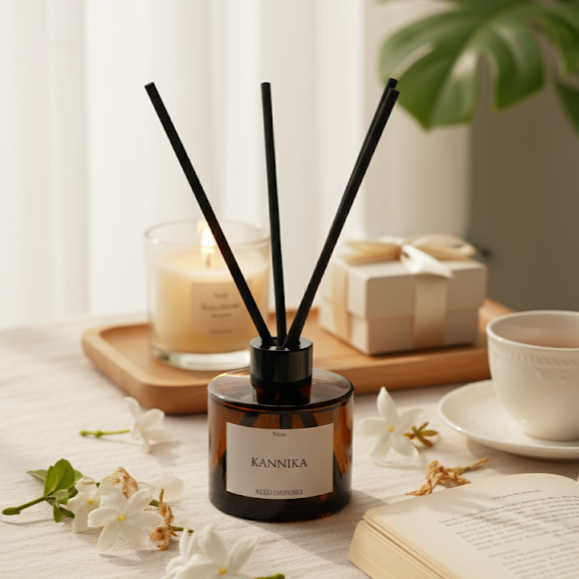 ก้านไม้หอมปรับอากาศ Niran Reed diffuser ขนาด 120 ml ฟุ้งกระจายกลิ่นดี