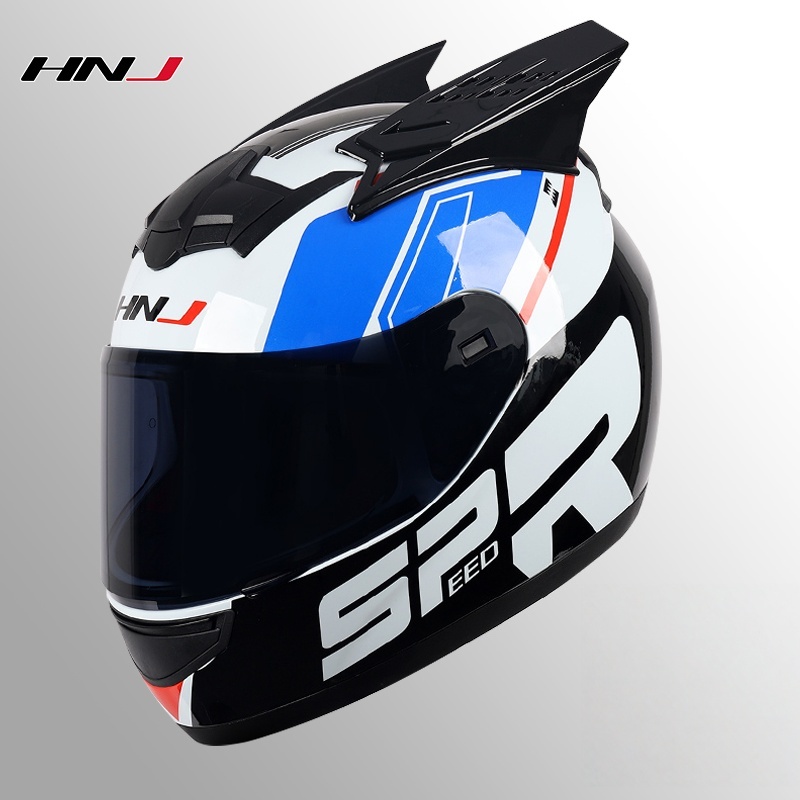 HNJ electric motorcycle helmet, universal summer breathable Bluetooth all-season riding safety helme