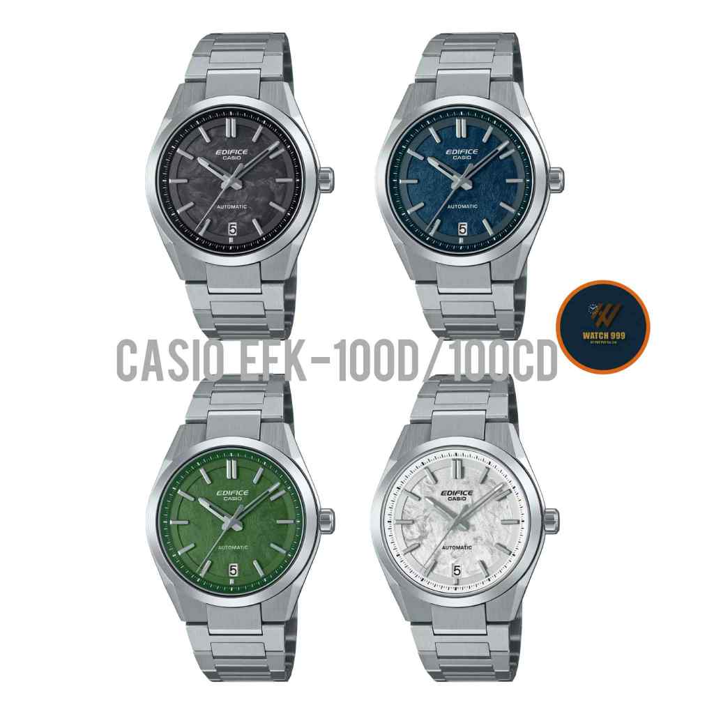 นาฬิกา Casio Edifice รุ่น EFK-100D/100CD สายสแตนเลสแท้ สำหรับผู้ชาย กันน้ำ100m ของแท้ 100% รับประกัน