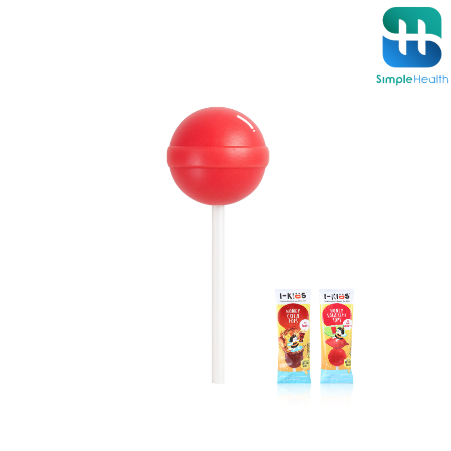 Simple health TH วิตามินแบบแท่ง วิตามินอมยิ้ม  Vitamin Candy ช่วยชุ่มคอ สำหรับเด็ก แบบแท่ง 4 รสชาติ