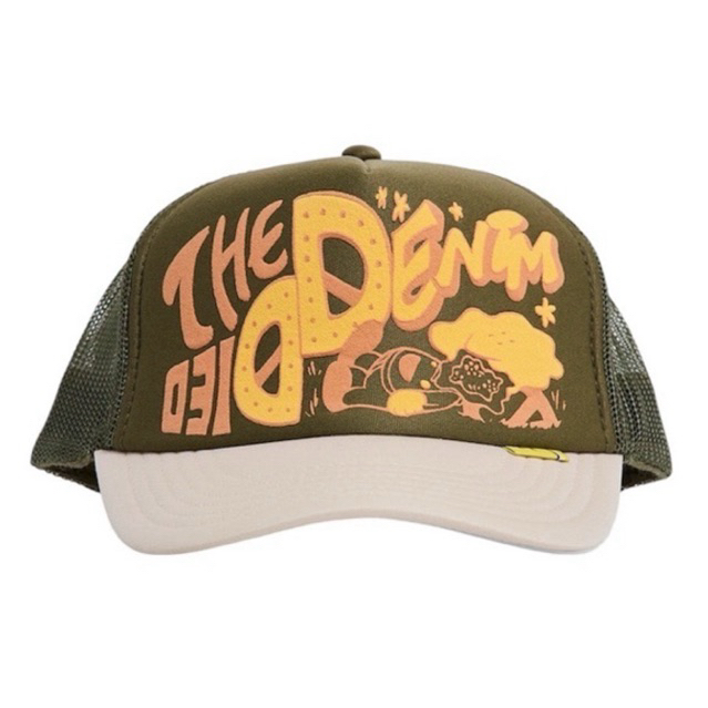 NEW !!! KAPITAL THE DENIM DIED TRUCKER CAP