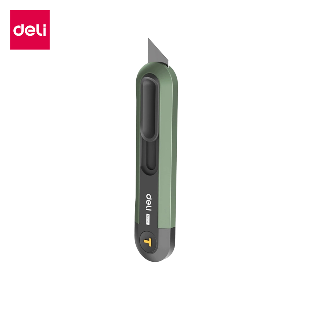 Deli มีดคัตเตอร์ คัตเตอร์ ขนาด 15mm ใบมีด SK2 คุณภาพ คัตเตอร์พกพา น้ำหนักเบา ขนาดเล็ก อุปกรณ์สำนักงา