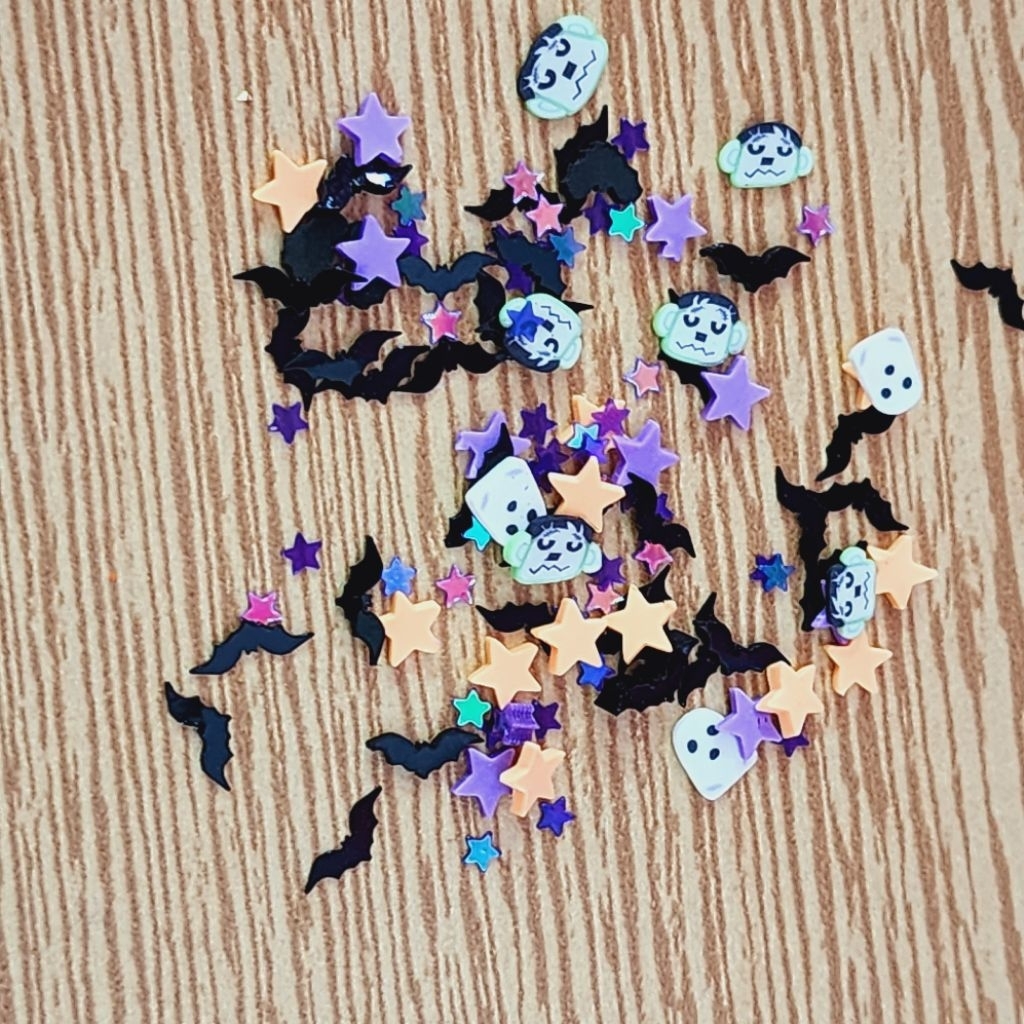 🎃(New!)พร้อมส่งจากไทย💜กลิตเตอร์ กากเพชรฮาโลวีน 🎃Collection 2025✨️🌟 งานวิ้งเงา! ไดคัทเกรดพิเศษ ✨️สำหรับทำเล็บ/ DIY 💖