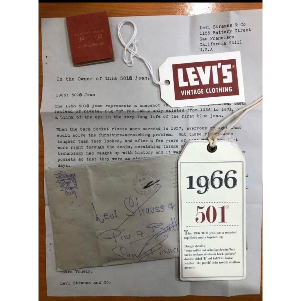 ลีวายส์ LVC 1966 เอว 35