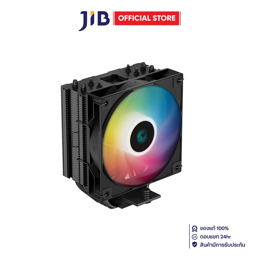 CPU AIR COOLER (พัดลมซีพียู) DEEPCOOL AG400 BLACK ARGB