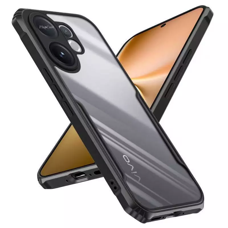 เคสขอบดำ HHL สำหรับ VIVO V70 V70lite V60 V60Lite 5G X200FE เคสกันกระแทก ขอบดำหลังใส