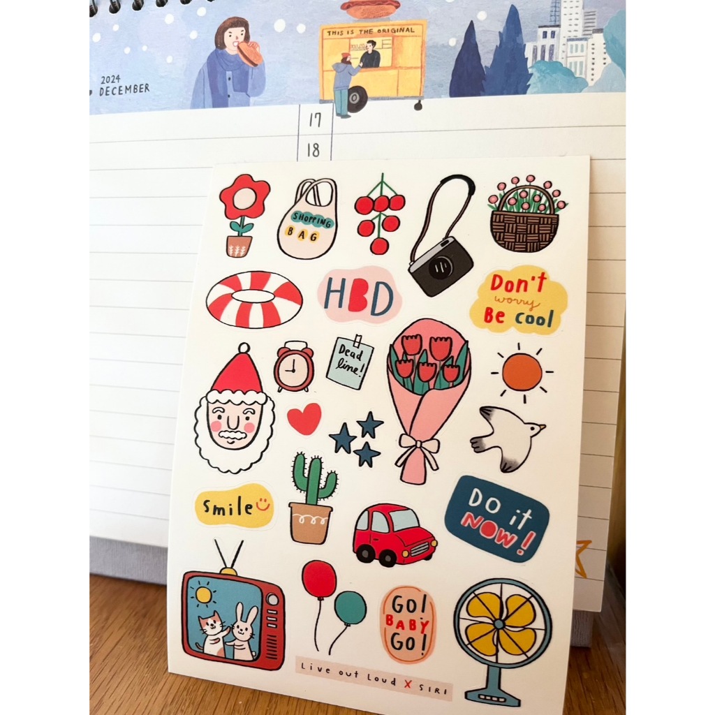 LiveOutLoud x SIRI sticker - HBD