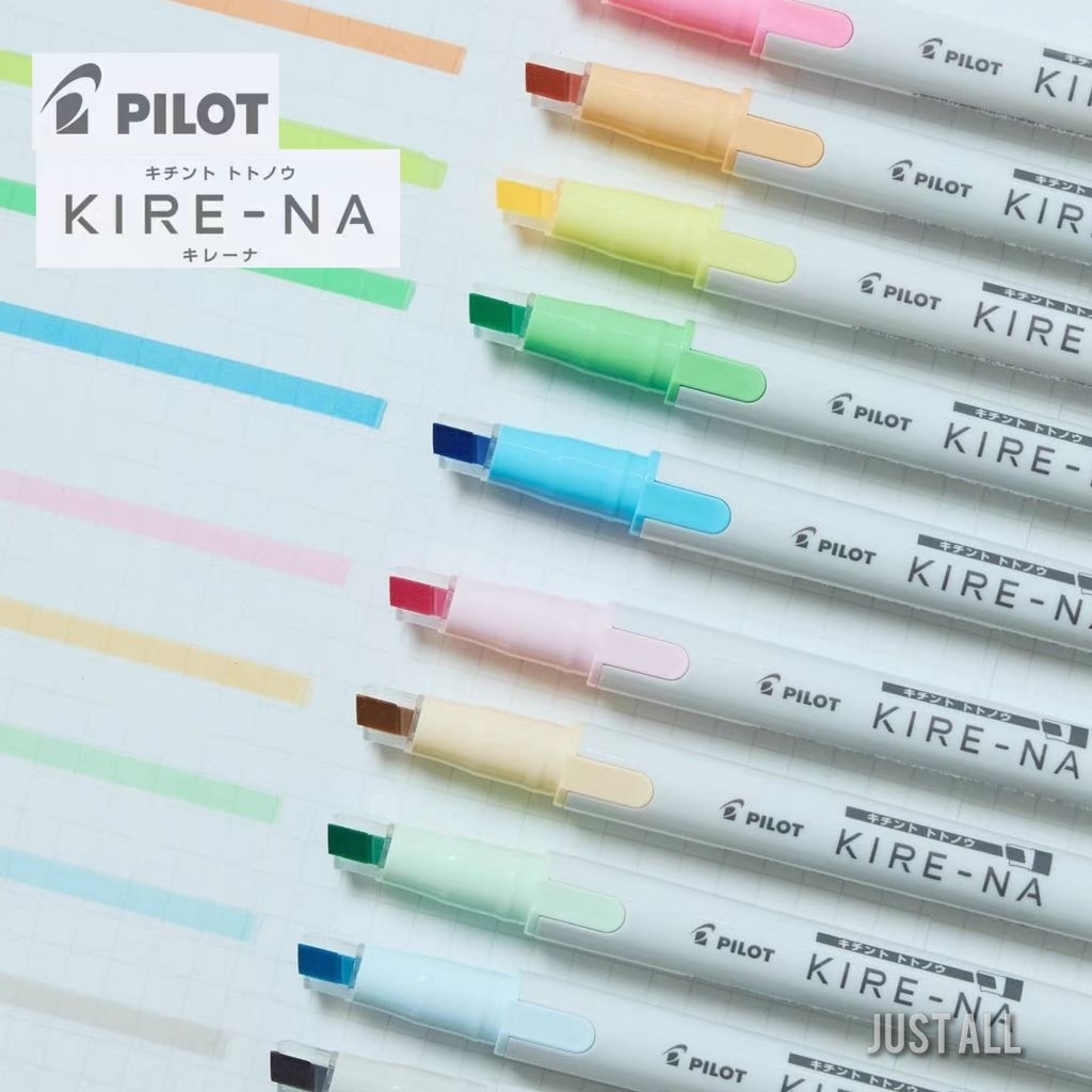 ไฮไลท์ Pilot Kire-na ปากกาเน้นข้อความ ปาดสวยแห้งไวสีสด