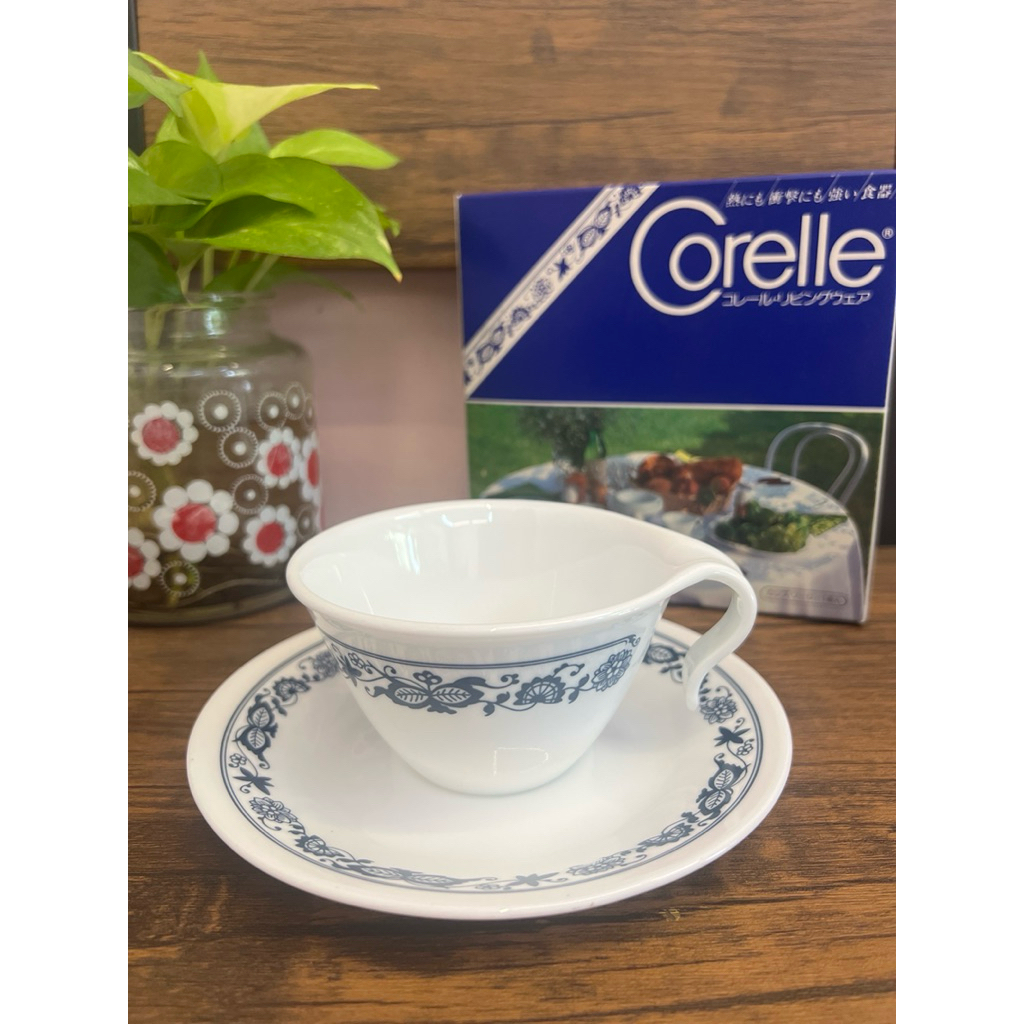 ชุดถ้วยกาแฟ Corelle โทนสีเข้ม ขนาดแก้ว 4x2.2” ใหม่พร้อมกล่อง (CFCR001501)