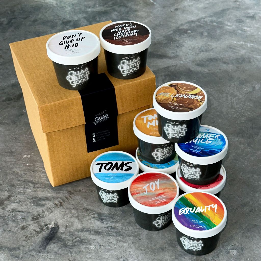 [ส่งฟรี] เซ็ตไอศกรีม Introduction To GussDamnGood 10 ถ้วย (Cup 85g) - (ไอติม/ขนม/เซ็ตของขวัญ)