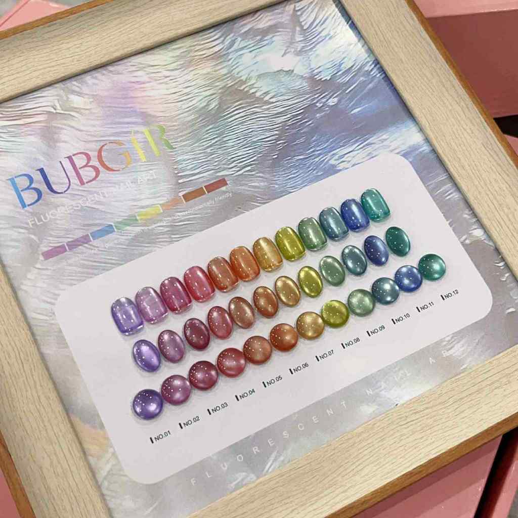 สีลูกแก้วซาติน สวยมาก set 12 สี / มี 2 โทนสี ✧ แบรนด์ Bubgir ✧