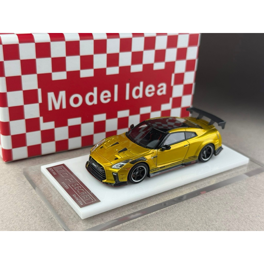 🔹Nissan Skyline GTR R35 Top Secret Resin Scale 1:64 ยี่ห้อ Model Idea