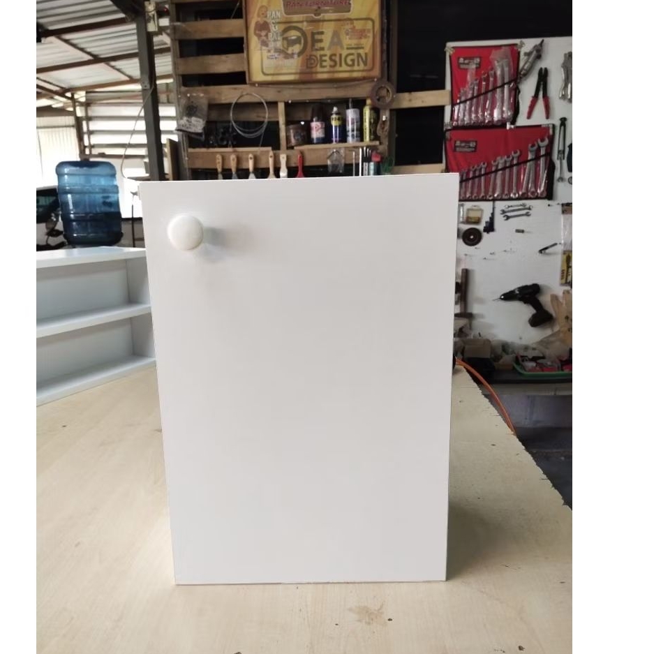 ชั้นวางของ​ ตู้ ขนาดเล็ก​ 2​ ชั้น​ แบบ​มีประตูปิด​ บานเต็ม​ (ขนาด​ ก​ 15​ x​ ย​ 28​ x​ ส​ 40​ ซม.)​