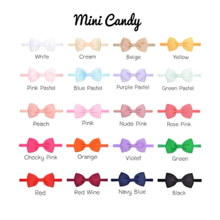 [Kiddy Heart]คาดผมโบว์จิ๋ว รุ่นMini Candy(โบว์จิ๋วแคนดี้)