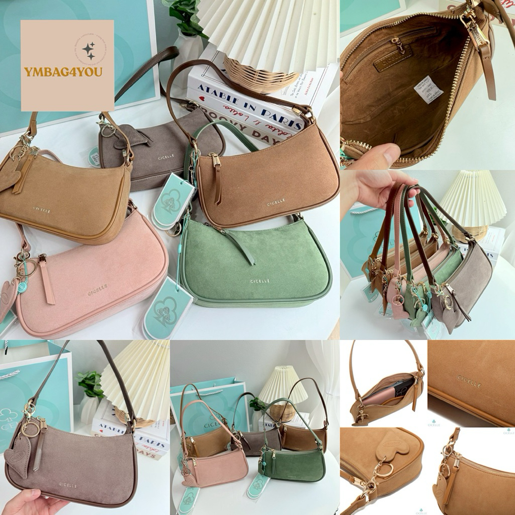 💕new💕 code 717 🥞 Cicelle butter bag 🥞 หนังกลับ แท้ 💯 เนยหวานหนังกลับ น่ารักทุกสี