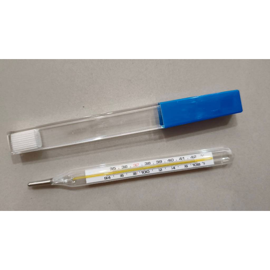 *1อัน* ARMPIT ปรอทวัดแก้วแบบแก้ว(แบบมีอุณหภูมิ C°) ปรอทวัดไข้แบบแก้ว ปรอทแก้ววัดไข้ - รูปที่ 2