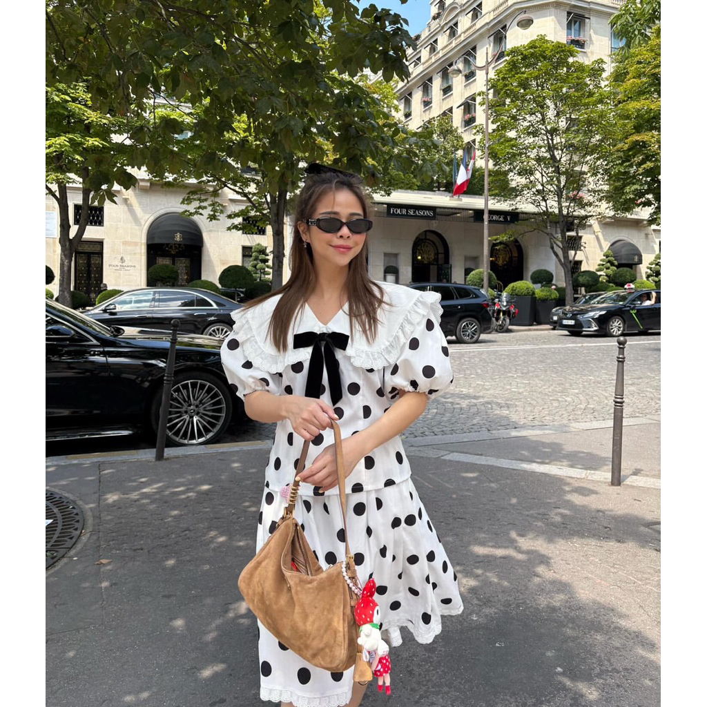 ✅พร้อมส่ง P’s Material Daniel Top + Polka Dot Skirt | ส่งต่อ Psmaterial