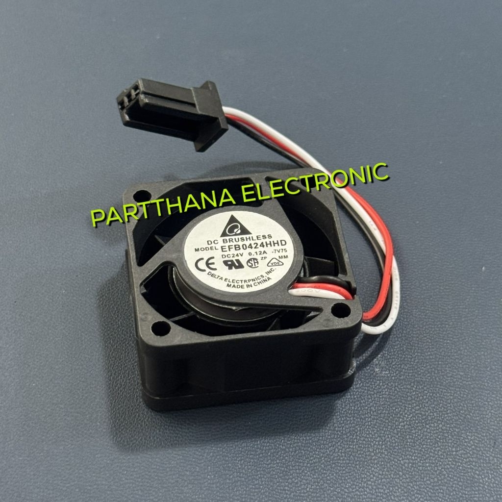 EFB0424HHD พัดลม 40x40x20MM 24VDC 0.12A 3สาย แจ็คพิเศษ ตัวเมีย DELTA สินค้าพร้อมส่งในไทย🚛💨💨