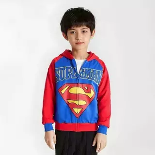 เสื้อกันหนาวเด็ก ลายฮีโร่ ซิปหน้า มีฮูด เกรดพรีเมี่ยม