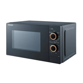 SHARP Microwave ไมโครเวฟ รุ่น R-G20M5TA-B จานหมุนระบบอุ่นและย่าง 2in1 ขนาด 20 ลิตร 800 วัตต์