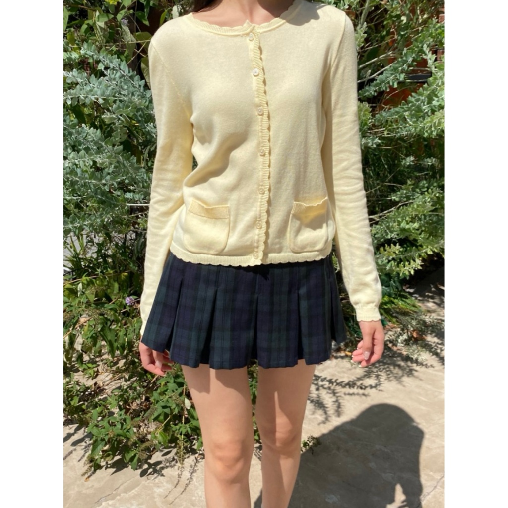 (พร้อมส่ง) BrandyMelville Zoe Cardigan (สีเหลือง) เสื้อคาร์ดิแกน เสื้อแขนยาว ของแท้จากช็อป