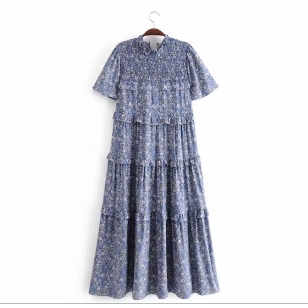 ส่งต่อเดรส Mala blue dress สีฟ้า L  สภาพดี ไม่มีตำหนิ คลุมท้องได้ ใส่สวยคุ้มแน่นอน 🩵🩵💫🫶🏻