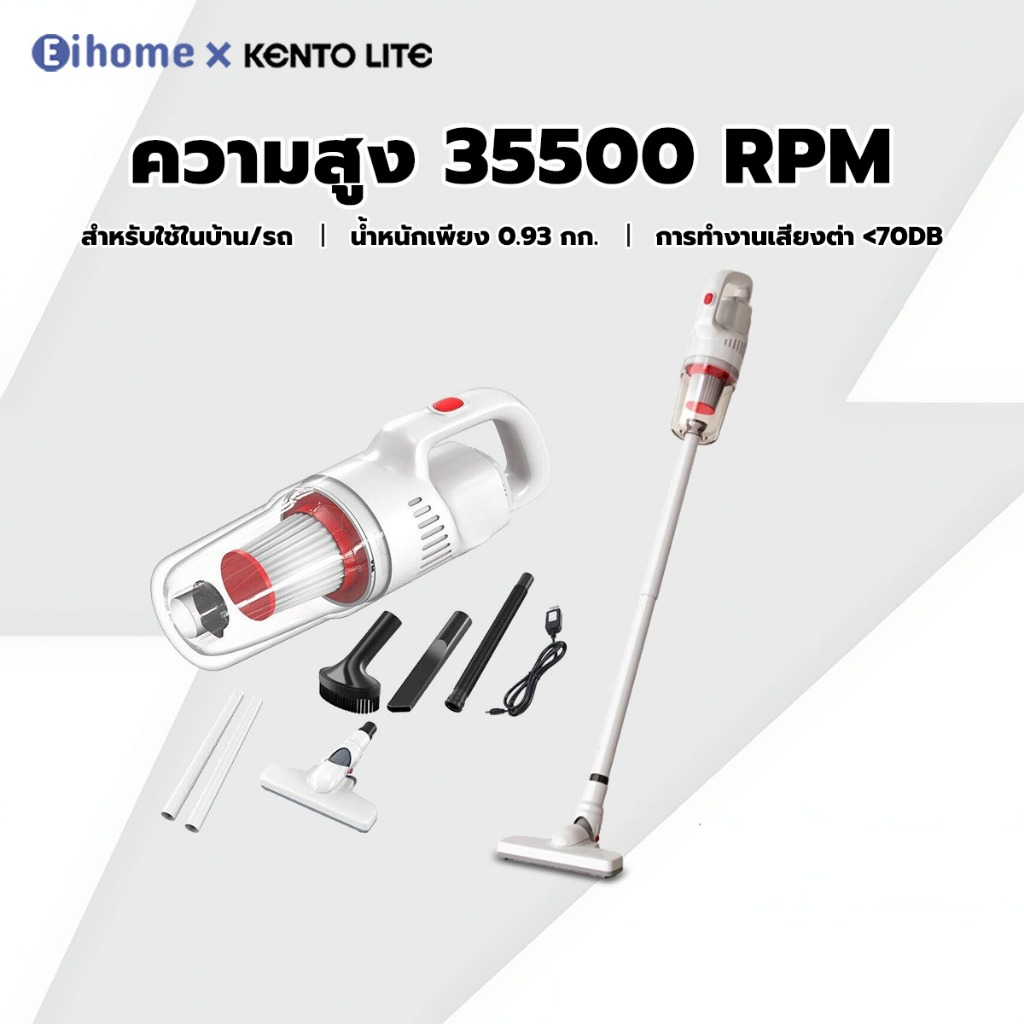 เครื่องดูดฝุ่นแบบพกพา เครื่องดูดฝุ่นไร้สาย 6 in 1มือถือ /แบบด้ามจับ 30000paดูดแรง เครื่องดูดฝุ่นมือถ