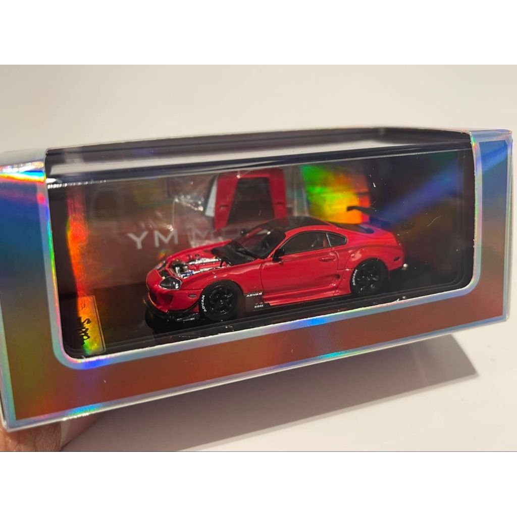 YM MODEL 1/64 Toyota Supra (JZA80) RZ ORIDO-STREET Red