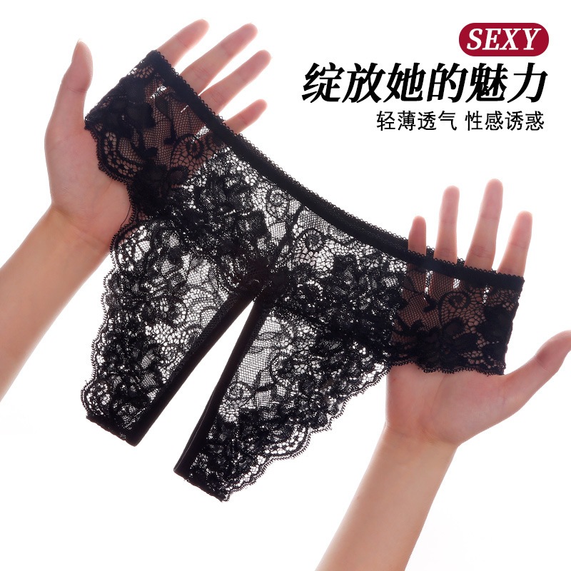 💗SexyC2💗 F-XXL กางเกงในลูกไม้เปิดเป้า กางเกงในเซ็กซี่ มี5สี