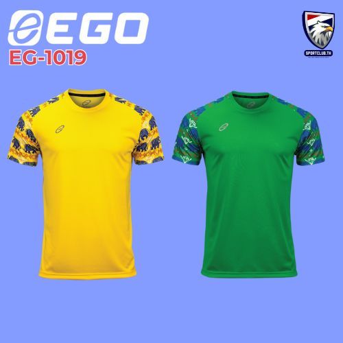 **ซื้อ 3 แถม 1** EGO SPORT เสื้อคอกลมพิมพ์ลายช้างซอฟต์พาวเวอร์ รหัส EG-1019 ลายมีเอกลักษณ์ (ของแถมเป