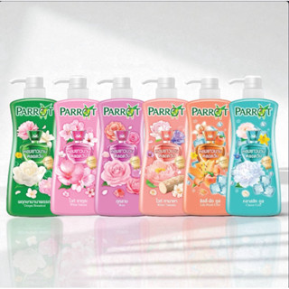 [1 แถม1] PARROTครีมอาบน้ำพฤกษา นกแก้ว ปริมาณ450-500 มล.