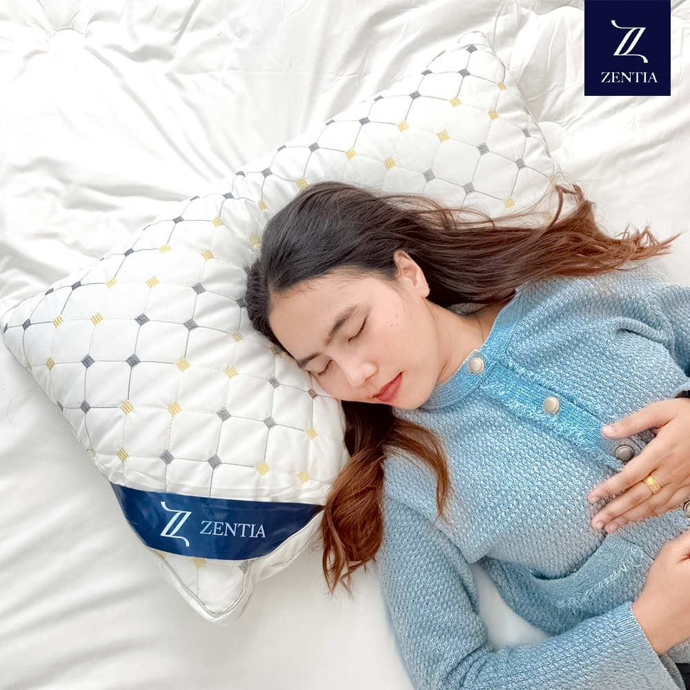 ZENTIA หมอนขนห่านเทียม ใยไมโครเจล นอนสบายพรีเมียม [HC]