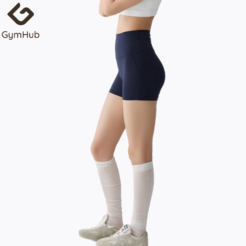GymHub กางเกงขาสั้นรัดรูปแห้งเร็ว ระบายอากาศ สำหรับโยคะ ปั่นจักรยาน วิ่ง พิลาทิส กางเกงสามส่วน