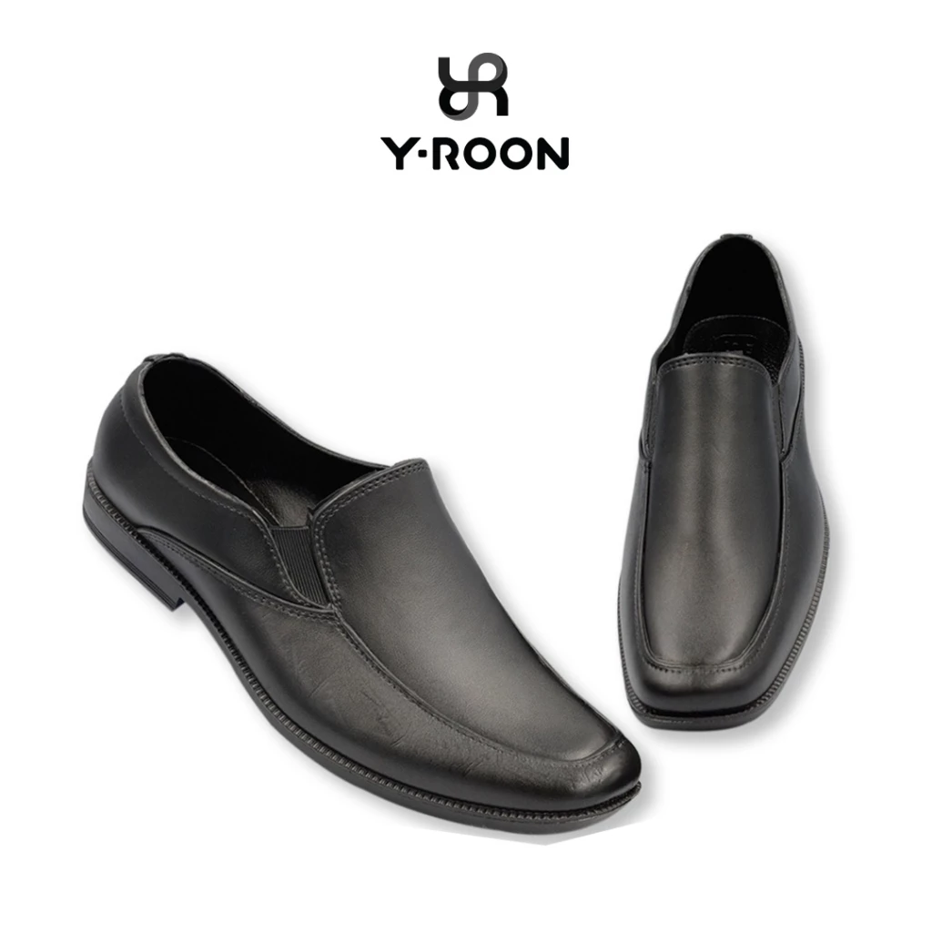 รองเท้าคัชชูผู้ชาย Y-Roon(วัยรุ่น) น้ำหนักเบา เงาวิบวับ ตัดเย็บดี