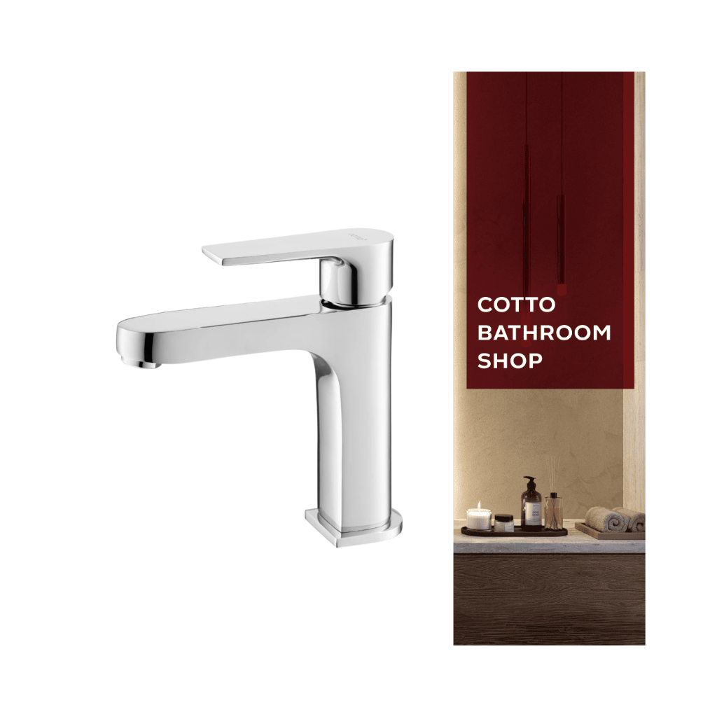 COTTO ก๊อกน้ำอ่างล้างหน้า รุ่น  LUKE CT1160AN(HM) และ  CT1160AN#BL(HM)