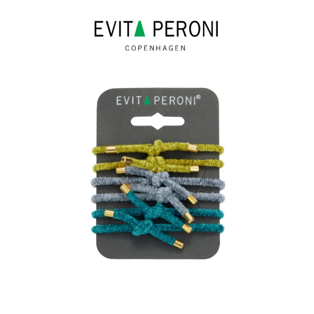[NEW-ARRIVAL] EVITA PERONI | Poppy Pony Elastic Rubber Band (6 pcs) | Classic Hair Ties