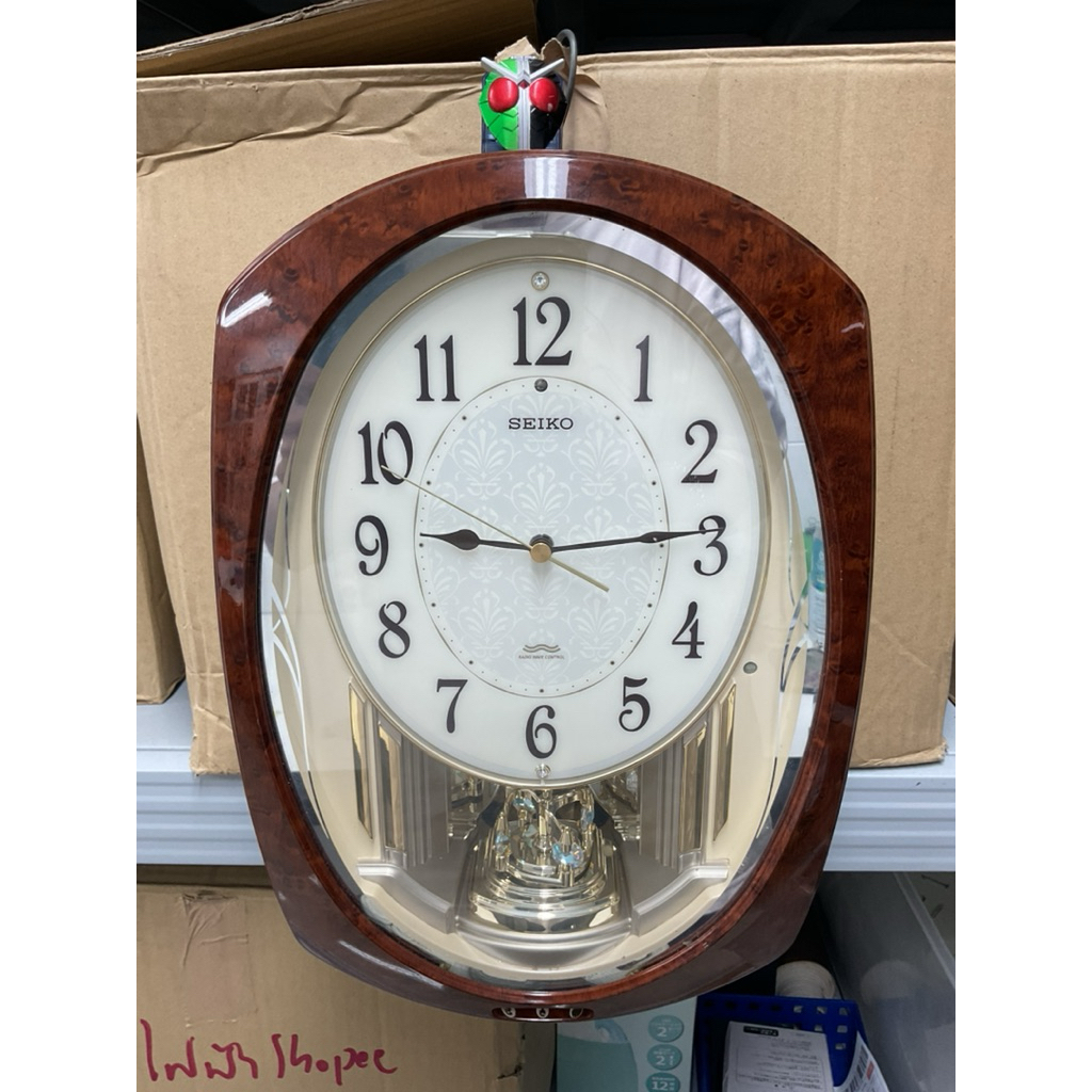 [นาฬิกามือสองญี่ปุ่น] #WR17 นาฬิกาแขวนระบบวิทยุ SEIKOรุ่นAM239H นาฬิกา clock