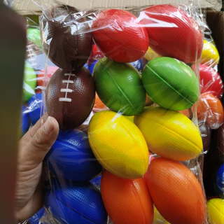 🏈รักบี้🏈 บอลบีบ บริหารมือกล้ามเนื้อมือ ลูกบอลรักบี้ ลูกบอลอ่อน 1ลูก บีบคลายเครียด บริหารมือ และ เส้นฟอกไต
