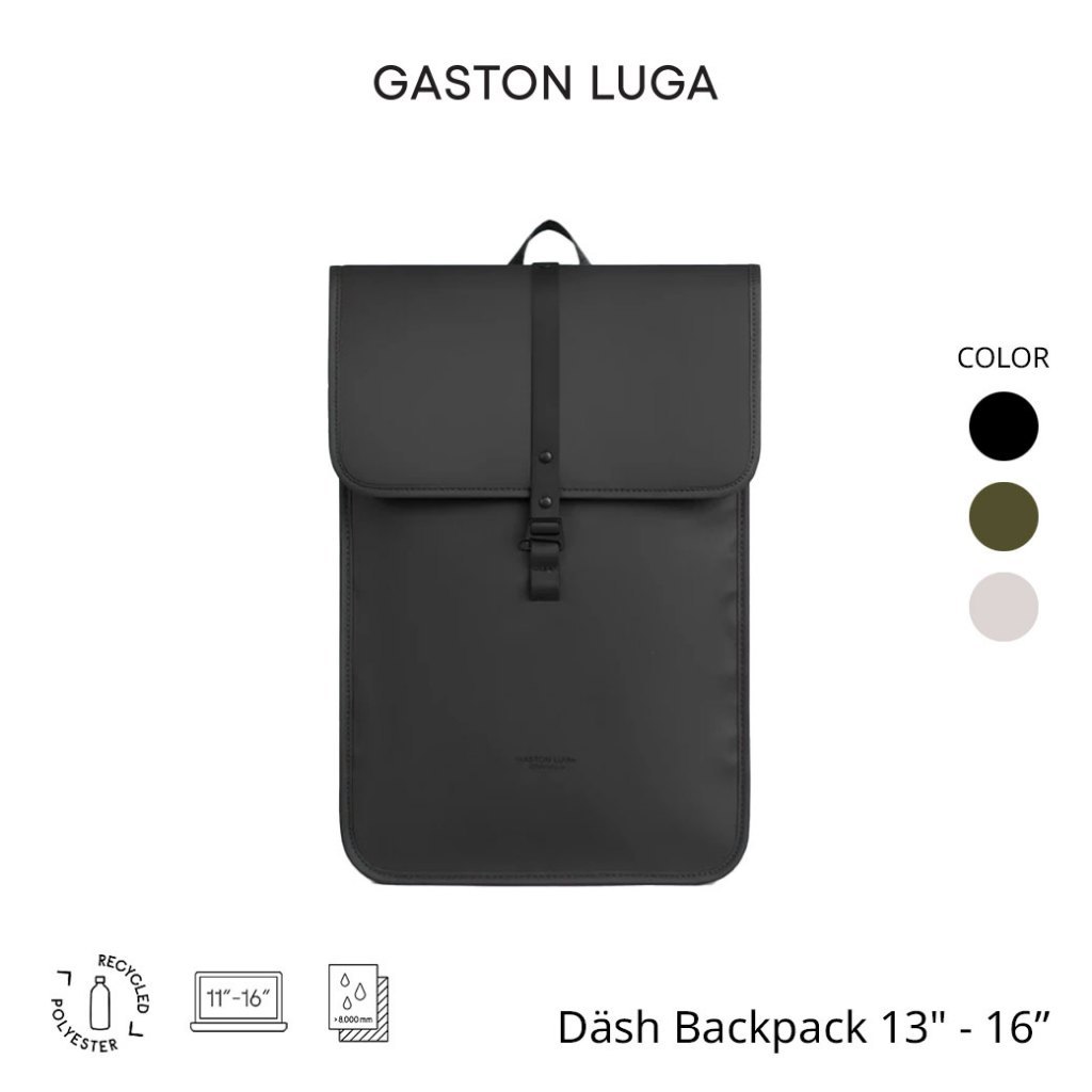 Gaston Luga กระเป๋าเป้ โน๊ตบุ๊ค 13นิ้ว 16นิ้ว กันน้ำ รุ่น Dash Backpack [ส่งจากไทย]