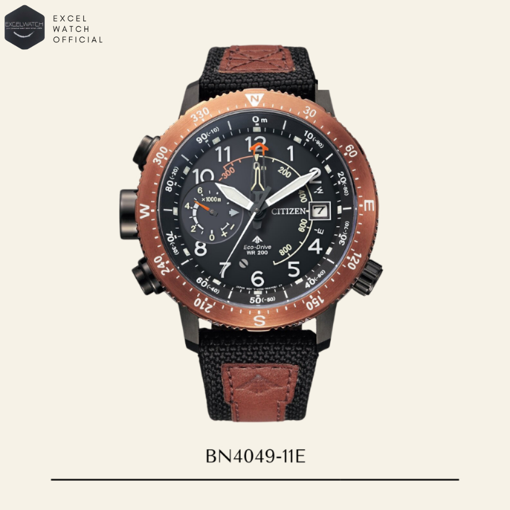 [ Excel Watch ] นาฬิกาซิติเซน CITIZEN Promaster Sky Altichron รุ่น BN4049-11E 200M Eco-Drive (ระบบโซลาร์)