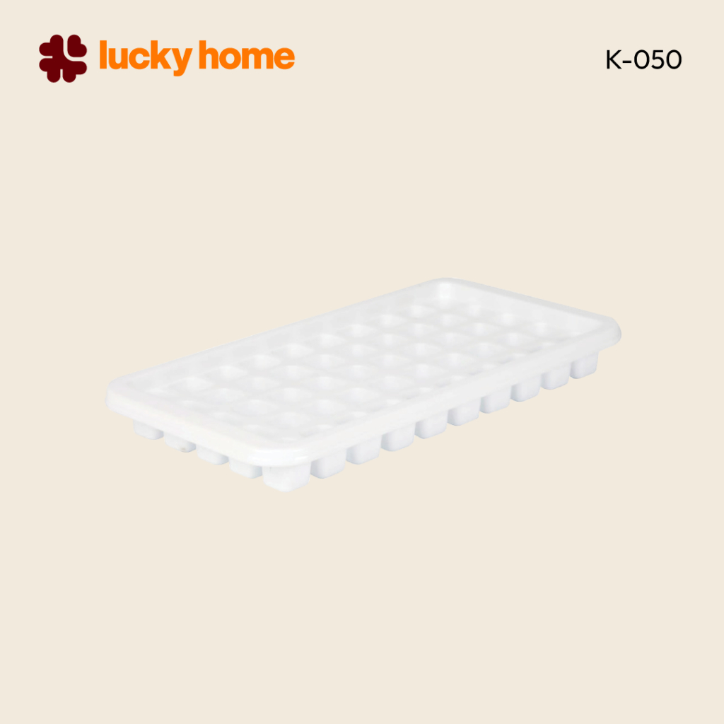 LUCKY HOME ถาดทำน้ำแข็ง 50 ช่อง K-050 ขนาด(กว้าง x ยาว x สูง): 13 x 25.2 x 2.5 cm