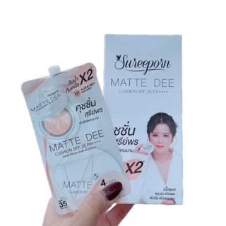 (ยกกล่อง 6 ซอง )คุชชั้น Sureeporn Matte Dee Cushion SPF35 PA++++ สุรีย์พร คุชชั่นสุรีย์พร เนื้อแมท คุมมัน