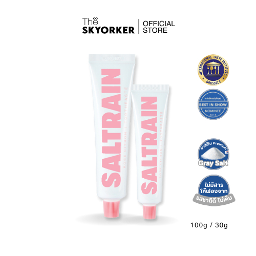 SALTRAIN L Toothpaste | ยาสีฟันเกลือสูตรเพิ่ม Lemon Mint
