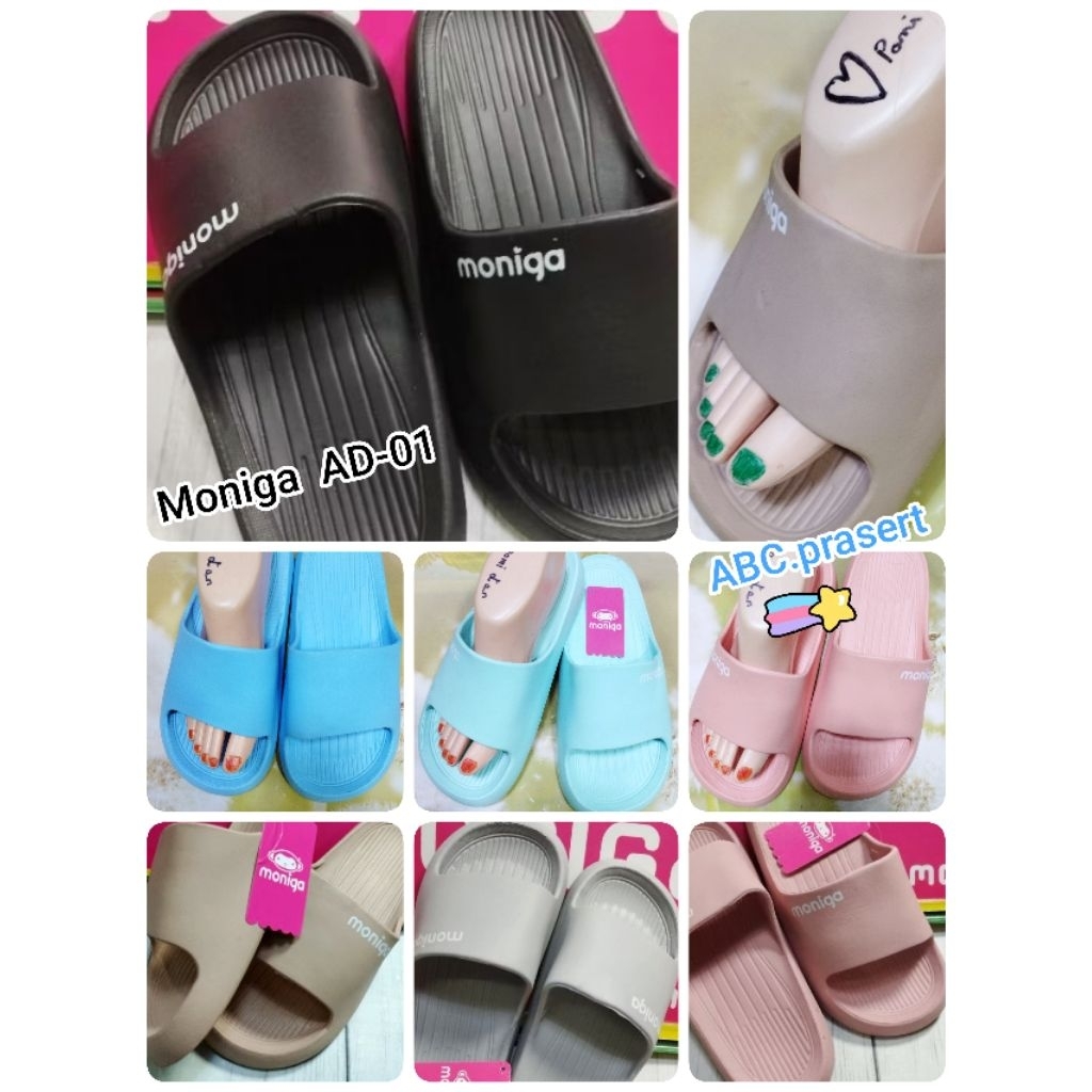 รองเท้าสวม MONOBO Moniga AD-01,เบา,สูง1" ลุยงานได้ทุกที่