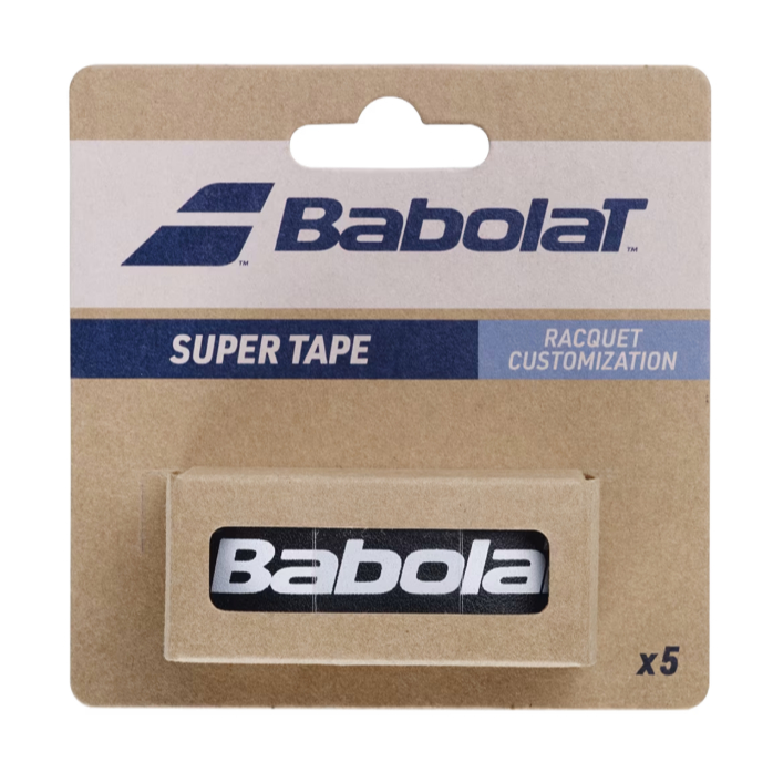 BABOLAT  Super Tape อุปกรณ์สำหรับติดกันรอยไม้เทนนิส 5 ชิ้น