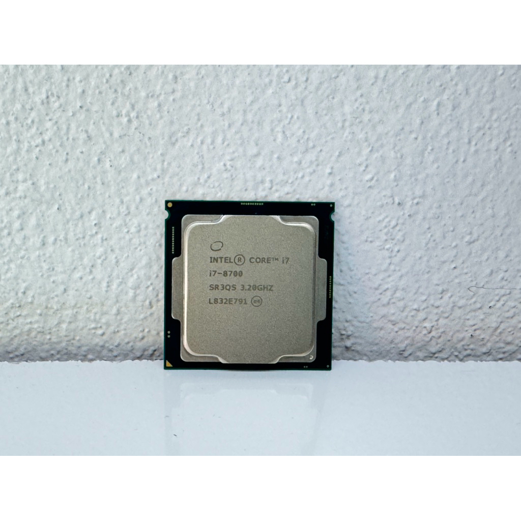 cpu ซีพียู โปรเซสเซอร์ Intel® Core™ i7-8700 แคช 12M, สูงสุด 4.60 GHz  6 core 12 T สวย ใช้งานปกติ