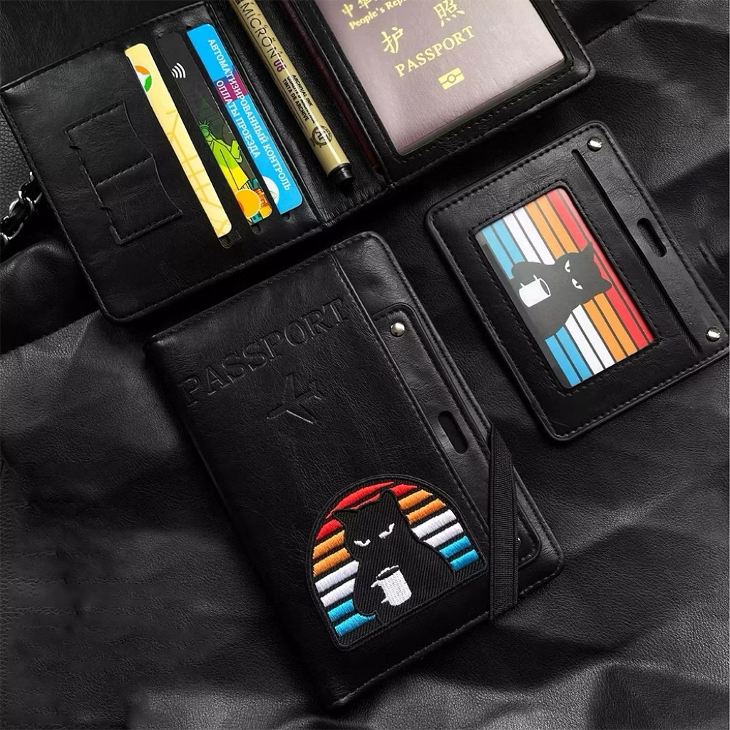 🌈ส่งไวจากไทย🌈ปกหนังสือเดินทาง Passport ซองใส่พาสปอร์ต มีช่องใส่ครบครัน พร้อมสายคล้องคอ พร้อมส่ง