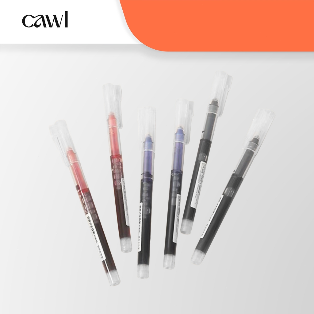 CAWL ปากกาเจล 0.5 มม. สีดำ สีแดง และสีน้ำเงิน หมึกแห้งเร็วความจุสูง เหมาะสำหรับนักศึกษาและสำนักงาน