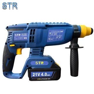 STR สว่านโรตารี่+เจียร์ไร้สาย เซ็ตคู่ 2IN1 ST-750/ST-740 สินค้าตามภาพ